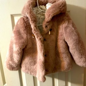 Zara Baby Girl Fur Coat